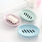 Soap Dish with Drain Plastic Sponge Holder Easy Cleaning Soap Saver Tray Caddy Keep Dry Stop Mushy for Shower Bathroom Kitchen