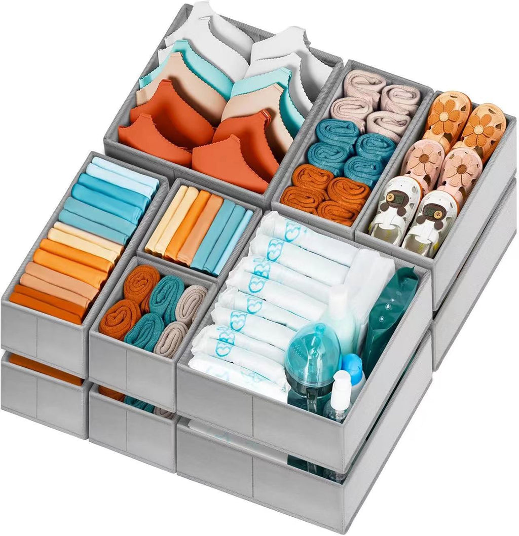 Foldable Drawer Organizer Storage Box (XS/S/M) – Closet & Underwear Storage Solution