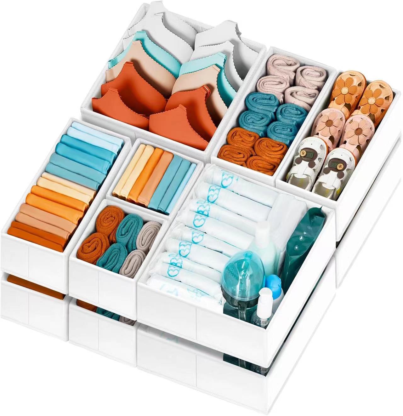 Foldable Drawer Organizer Storage Box (XS/S/M) – Closet & Underwear Storage Solution