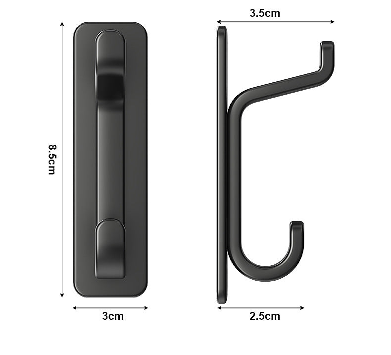 5 Pack No-Drill Wall Hook – Self Adhesive ABS Hanging Hook for Door, Bathroom, Kitchen & Storage Organization