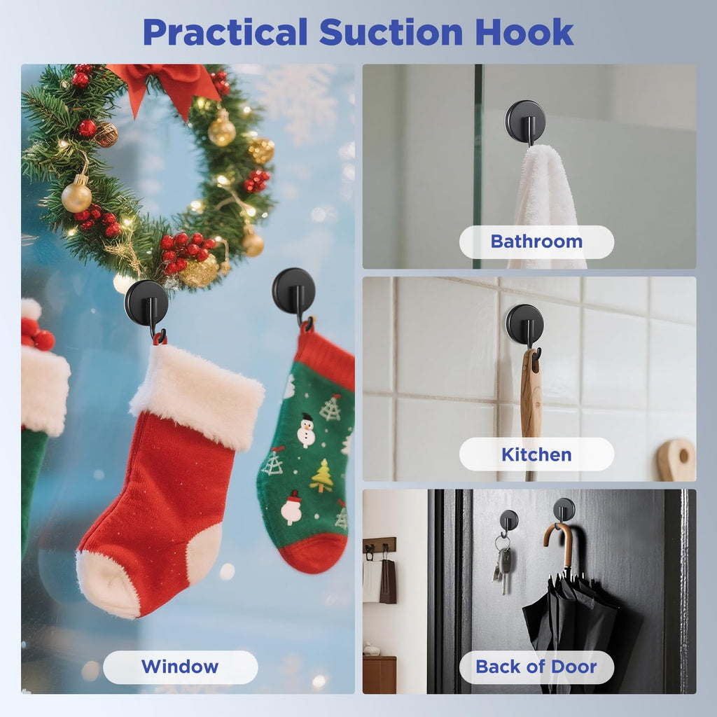 Suction-cup wreath hook