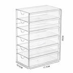 6-Drawer Clear Organizer – Keep Your Space Clean & Clutter-Free