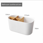 Toothbrush Holders for Bathrooms, 5 Slots Toothbrush Holder Kids Electric Toothbrush Holder and Toothpaste Holder for Bathroom Countertop Accessories Storage, Marble Toothbrush Organizer