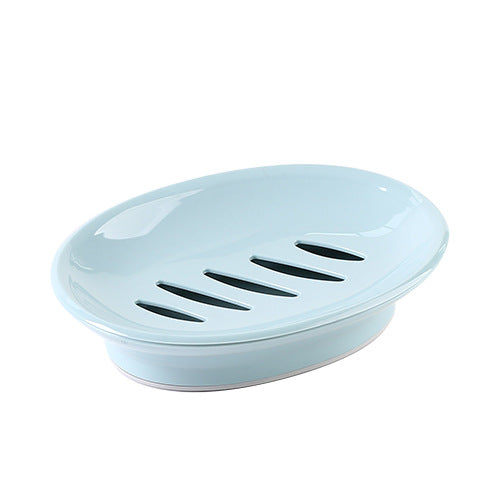 Soap Dish with Drain Plastic Sponge Holder Easy Cleaning Soap Saver Tray Caddy Keep Dry Stop Mushy for Shower Bathroom Kitchen