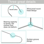 40 Pack Stainless Steel Hangers